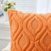 MIULEE Navy Blue Throw Pillow Covers 20×20 Inch, Soft Winter Plush Faux Wool Couch Pillow Covers Set of 2 Decorative Farmhouse Boho Throw Pillows for Sofa Living Room Bed(Bright Orange)