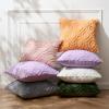 MIULEE Navy Blue Throw Pillow Covers 20×20 Inch, Soft Winter Plush Faux Wool Couch Pillow Covers Set of 2 Decorative Farmhouse Boho Throw Pillows for Sofa Living Room Bed(Orange)