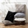 MIULEE Navy Blue Throw Pillow Covers 20×20 Inch, Soft Winter Plush Faux Wool Couch Pillow Covers Set of 2 Decorative Farmhouse Boho Throw Pillows for Sofa Living Room Bed(Black)