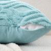 MIULEE Navy Blue Throw Pillow Covers 20×20 Inch, Soft Winter Plush Faux Wool Couch Pillow Covers Set of 2 Decorative Farmhouse Boho Throw Pillows for Sofa Living Room Bed(Sky Blue)