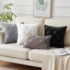 MIULEE Navy Blue Throw Pillow Covers 20×20 Inch, Soft Winter Plush Faux Wool Couch Pillow Covers Set of 2 Decorative Farmhouse Boho Throw Pillows for Sofa Living Room Bed(Ivory)