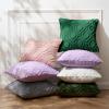 MIULEE Navy Blue Throw Pillow Covers 20×20 Inch, Soft Winter Plush Faux Wool Couch Pillow Covers Set of 2 Decorative Farmhouse Boho Throw Pillows for Sofa Living Room Bed(Dark Green)