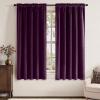 MIULEE Navy Blue Velvet Curtains 84 Inch Long Luxury Super Soft Thermal Insulated Blackout Curtains Room Darkening Drapes Rod Pocket Design for Bedroom Living Room Set of 2 Panels, W40 x L84 Inch(Purple Orchid)