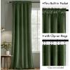 MIULEE Navy Blue Velvet Curtains 84 Inch Long Luxury Super Soft Thermal Insulated Blackout Curtains Room Darkening Drapes Rod Pocket Design for Bedroom Living Room Set of 2 Panels, W40 x L84 Inch(Olive Green)