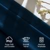 MIULEE Navy Blue Velvet Curtains 84 Inch Long Luxury Super Soft Thermal Insulated Blackout Curtains Room Darkening Drapes Rod Pocket Design for Bedroom Living Room Set of 2 Panels, W40 x L84 Inch(Navy Blue)