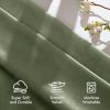 MIULEE Navy Blue Velvet Curtains 84 Inch Long Luxury Super Soft Thermal Insulated Blackout Curtains Room Darkening Drapes Rod Pocket Design for Bedroom Living Room Set of 2 Panels, W40 x L84 Inch(Sage Green)