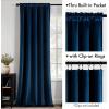 MIULEE Navy Blue Velvet Curtains 84 Inch Long Luxury Super Soft Thermal Insulated Blackout Curtains Room Darkening Drapes Rod Pocket Design for Bedroom Living Room Set of 2 Panels, W40 x L84 Inch(Navy Blue)