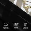 MIULEE Navy Blue Velvet Curtains 84 Inch Long Luxury Super Soft Thermal Insulated Blackout Curtains Room Darkening Drapes Rod Pocket Design for Bedroom Living Room Set of 2 Panels, W40 x L84 Inch(Black)