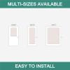 MIULEE Non-See-Through French Door Curtains for Door Window, Privacy Light Filtering Sheer Curtains for Decoration, Window Drapes with Rod Pocket and Tie Back, Cream, 26 x 72 inches, 2 Panels(Cream)