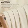 MIULEE Non-See-Through French Door Curtains for Door Window, Privacy Light Filtering Sheer Curtains for Decoration, Window Drapes with Rod Pocket and Tie Back, Cream, 26 x 72 inches, 2 Panels(Cream)