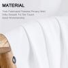 MIULEE Non-See-Through French Door Curtains for Door Window, Privacy Light Filtering Sheer Curtains for Decoration, Window Drapes with Rod Pocket and Tie Back, Cream, 26 x 72 inches, 2 Panels(White)