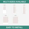 MIULEE Non-See-Through French Door Curtains for Door Window, Privacy Light Filtering Sheer Curtains for Decoration, Window Drapes with Rod Pocket and Tie Back, Cream, 26 x 72 inches, 2 Panels(White)