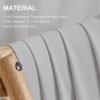 MIULEE Non-See-Through French Door Curtains for Door Window, Privacy Light Filtering Sheer Curtains for Decoration, Window Drapes with Rod Pocket and Tie Back, Cream, 26 x 72 inches, 2 Panels(Grey)