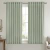 MIULEE Non-See-Through Privacy Linen Curtains 2 Panels, Christmas Emerald Green Light Filtering Window Curtains Textured Back Tab Semi Sheer Drapes for Bedroom Living Room, 52 x 90 Inches Long(Sage Green)