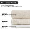 MIULEE Non-See-Through Privacy Linen Curtains 2 Panels, Christmas Emerald Green Light Filtering Window Curtains Textured Back Tab Semi Sheer Drapes for Bedroom Living Room, 52 x 90 Inches Long(Linen)