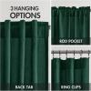 MIULEE Non-See-Through Privacy Linen Curtains 2 Panels, Christmas Emerald Green Light Filtering Window Curtains Textured Back Tab Semi Sheer Drapes for Bedroom Living Room, 52 x 90 Inches Long(Emerald Green)