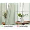 MIULEE Non-See-Through Privacy Linen Curtains 2 Panels, Christmas Emerald Green Light Filtering Window Curtains Textured Back Tab Semi Sheer Drapes for Bedroom Living Room, 52 x 90 Inches Long(Sage Green)