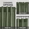 MIULEE Non-See-Through Privacy Linen Curtains 2 Panels, Christmas Emerald Green Light Filtering Window Curtains Textured Back Tab Semi Sheer Drapes for Bedroom Living Room, 52 x 90 Inches Long(Olive Green)
