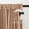 MIULEE Olive Green Velvet Curtains Thermal Insulated Blackout Curtain Drapes for Bedroom Living Room Darkening 84 Inches Long Curtains Panels Rod Pocket Set of 2(Blush Beige)