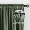 MIULEE Olive Green Velvet Curtains Thermal Insulated Blackout Curtain Drapes for Bedroom Living Room Darkening 84 Inches Long Curtains Panels Rod Pocket Set of 2(Sage Green)