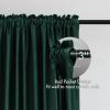 MIULEE Olive Green Velvet Curtains Thermal Insulated Blackout Curtain Drapes for Bedroom Living Room Darkening 84 Inches Long Curtains Panels Rod Pocket Set of 2(Dark Green)