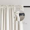MIULEE Olive Green Velvet Curtains Thermal Insulated Blackout Curtain Drapes for Bedroom Living Room Darkening 84 Inches Long Curtains Panels Rod Pocket Set of 2(Ivory)