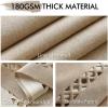 MIULEE Orange Thick Polyester Linen Rectangle Tablecloth with Decorative Cutouts Waterproof Stain Resistant Table Cloth Spring Boho Fall Table Cover for Dining Party Wedding, 70 x 52 inch(Beige)