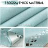 MIULEE Orange Thick Polyester Linen Rectangle Tablecloth with Decorative Cutouts Waterproof Stain Resistant Table Cloth Spring Boho Fall Table Cover for Dining Party Wedding, 70 x 52 inch(Aqua)