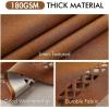 MIULEE Orange Thick Polyester Linen Rectangle Tablecloth with Decorative Cutouts Waterproof Stain Resistant Table Cloth Spring Boho Fall Table Cover for Dining Party Wedding, 70 x 52 inch(Brown)