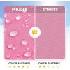 MIULEE Outdoor Christmas Pillow Covers Red Waterproof Decorative Patio Throw Pillow Covers Fade Resistant for Furniture Tent Couch Sofa Living Room Pack of 2 Spring Summer Pillowcases 18×18 Inch(Pink)