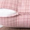 MIULEE Outdoor Waterproof Throw Pillow Covers Decorative Farmhouse Water Resistant Cushion Covers for Tent Patio Garden Couch Sofa Pack of 2, 16×16 Inch Pink(Pink)