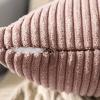 MIULEE Pack of 2 Burnt Orange Pillow Covers 18×18 Inch Soft Boho Striped Corduroy Throw Pillow Covers Set Decorative Square Cushion Cases Pillowcases for Sofa Bedroom Couch(Blush Pink)
