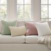 MIULEE Pack of 2 Christmas Couch Throw Pillow Covers 18×18 Inch Neutral Beige Modern Boho Accent Decorative Pillow Covers Soft Chenille Farmhouse Cushion Covers for Home Decor Bed Sofa Living Room(Cream)