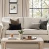 MIULEE Pack of 2 Christmas Couch Throw Pillow Covers 18×18 Inch Neutral Beige Modern Boho Accent Decorative Pillow Covers Soft Chenille Farmhouse Cushion Covers for Home Decor Bed Sofa Living Room(Brown)