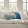 MIULEE Pack of 2 Christmas Couch Throw Pillow Covers 18×18 Inch Neutral Beige Modern Boho Accent Decorative Pillow Covers Soft Chenille Farmhouse Cushion Covers for Home Decor Bed Sofa Living Room(Blue)