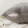 MIULEE Pack of 2 Christmas Couch Throw Pillow Covers 18×18 Inch Neutral Beige Modern Boho Accent Decorative Pillow Covers Soft Chenille Farmhouse Cushion Covers for Home Decor Bed Sofa Living Room(Light Gray)