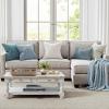 MIULEE Pack of 2 Christmas Couch Throw Pillow Covers 18×18 Inch Neutral Beige Modern Boho Accent Decorative Pillow Covers Soft Chenille Farmhouse Cushion Covers for Home Decor Bed Sofa Living Room(Light Blue)