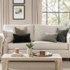 MIULEE Pack of 2 Christmas Couch Throw Pillow Covers 18×18 Inch Neutral Beige Modern Boho Accent Decorative Pillow Covers Soft Chenille Farmhouse Cushion Covers for Home Decor Bed Sofa Living Room(Light Gray)