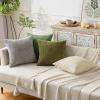 MIULEE Pack of 2 Christmas Couch Throw Pillow Covers 18×18 Inch Neutral Beige Modern Boho Accent Decorative Pillow Covers Soft Chenille Farmhouse Cushion Covers for Home Decor Bed Sofa Living Room(Sage Green)