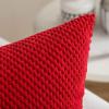 MIULEE Pack of 2 Christmas Decorative Throw Pillow Covers Corduroy Pillow Cases Square Small Granular Pillowcases Solid Soft Pillow Shams for Decor Couch Sofa Bed 18 x 18 Inch Red