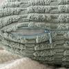 MIULEE Pack of 2 Christmas Red Corduroy Decorative Pillow Covers 18×18 Inch Soft Boho Striped Throw Pillow Covers Modern Farmhouse Home Decor for Sofa Living Room Couch Bed(Greyish Green)