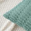 MIULEE Pack of 2 Christmas Red Corduroy Decorative Pillow Covers 18×18 Inch Soft Boho Striped Throw Pillow Covers Modern Farmhouse Home Decor for Sofa Living Room Couch Bed(Teal Green)