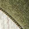 MIULEE Pack of 2 Couch Throw Pillow Covers 18×18 Inch Coastal Aqua Blue Farmhouse Decorative Pillow Covers with Stitched Edge Soft Chenille Solid Dyed Spring Pillow Covers for Sofa Bed Living Room(Olive Green)