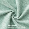 MIULEE Pack of 2 Couch Throw Pillow Covers 18×18 Inch Coastal Aqua Blue Farmhouse Decorative Pillow Covers with Stitched Edge Soft Chenille Solid Dyed Spring Pillow Covers for Sofa Bed Living Room(Aqua Green)