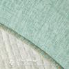 MIULEE Pack of 2 Couch Throw Pillow Covers 18×18 Inch Coastal Aqua Blue Farmhouse Decorative Pillow Covers with Stitched Edge Soft Chenille Solid Dyed Spring Pillow Covers for Sofa Bed Living Room(Aqua Green)