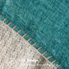MIULEE Pack of 2 Couch Throw Pillow Covers 18×18 Inch Coastal Aqua Blue Farmhouse Decorative Pillow Covers with Stitched Edge Soft Chenille Solid Dyed Spring Pillow Covers for Sofa Bed Living Room(Teal)