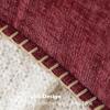 MIULEE Pack of 2 Couch Throw Pillow Covers 18×18 Inch Coastal Aqua Blue Farmhouse Decorative Pillow Covers with Stitched Edge Soft Chenille Solid Dyed Spring Pillow Covers for Sofa Bed Living Room(Burgundy Red)