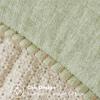 MIULEE Pack of 2 Couch Throw Pillow Covers 18×18 Inch Coastal Aqua Blue Farmhouse Decorative Pillow Covers with Stitched Edge Soft Chenille Solid Dyed Spring Pillow Covers for Sofa Bed Living Room(Light Green)