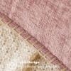 MIULEE Pack of 2 Couch Throw Pillow Covers 18×18 Inch Dark Teal Farmhouse Decorative Pillow Covers with Stitched Edge Soft Chenille Solid Dyed Spring Pillow Covers for Sofa Bed Living Room(Blush Pink)