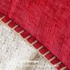 MIULEE Pack of 2 Couch Throw Pillow Covers 18×18 Inch Dark Teal Farmhouse Decorative Pillow Covers with Stitched Edge Soft Chenille Solid Dyed Spring Pillow Covers for Sofa Bed Living Room(Red)